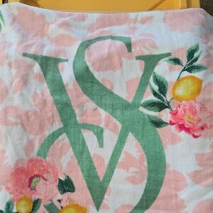 Victoria's Secret Pastel Floral BEACH TOWEL-LARGE 58"×28"